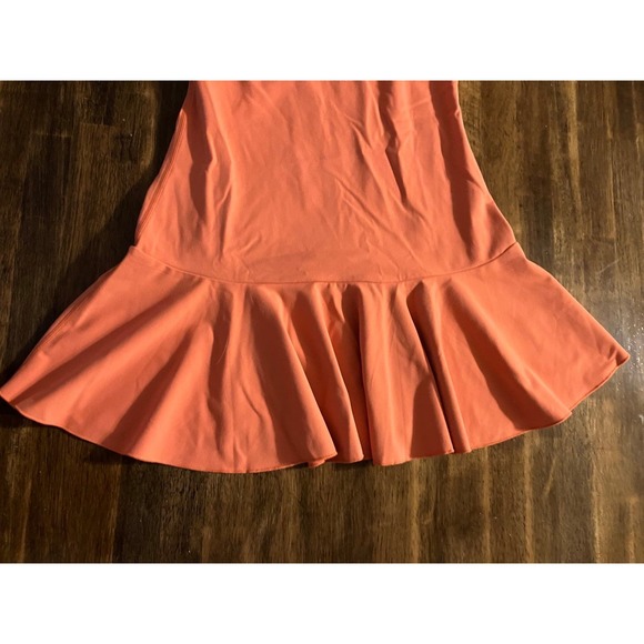 Mono B Active Orange Athletic Tennis Dress Ruffle Skirt Women's Medium - Picture 2 of 6